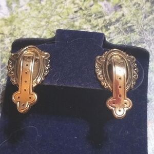 VTG Victorian Revival Designer signed CORO Earrings